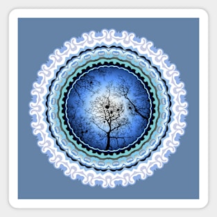 Tree in mandala Magnet